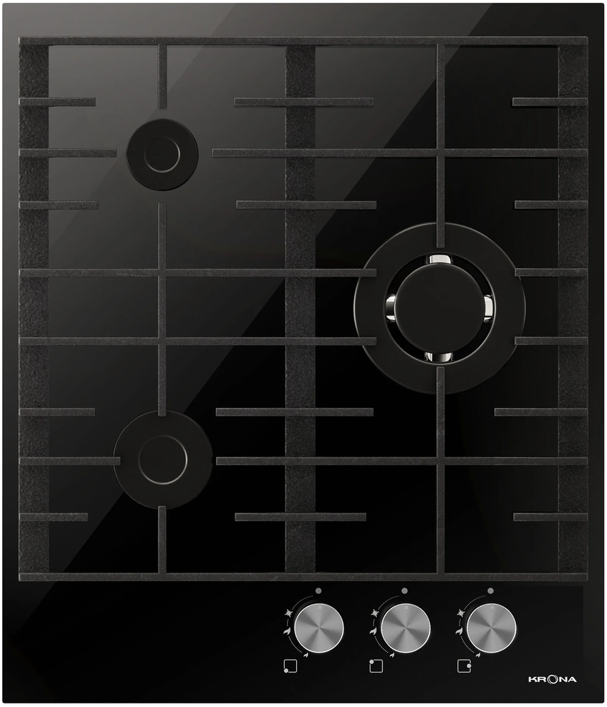 Krona HAGEL 45 BL W Детальное фото товара: Krona HAGEL 45 BL W газовая поверхность