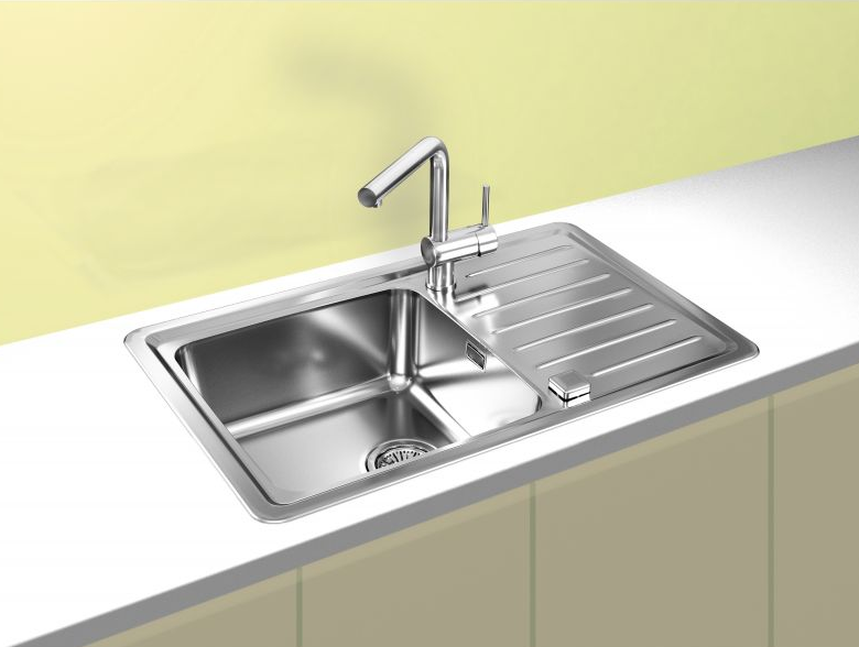 Детальное фото товара: ALVEUS GALEO 20 SAT 90 FI, мойка, нержавеющая сталь сатин (в комплекте с сифоном 1127251)