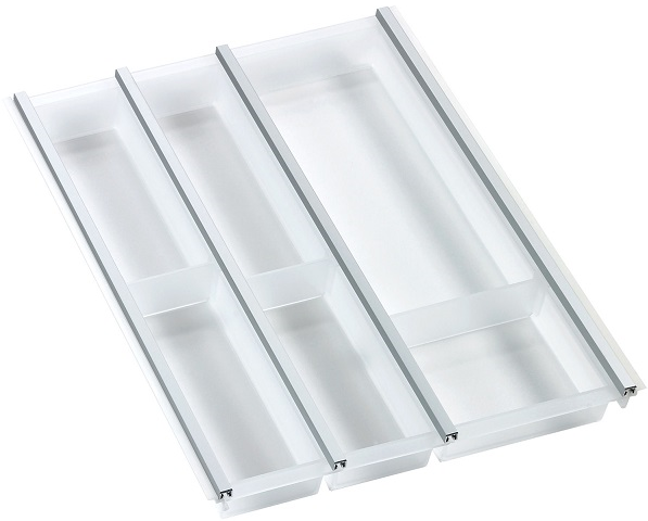 Детальное фото товара: Ninka Cuisio Aqua 450, Tandem Box Blum, DWD XP, Nova Pro Grass, лоток для столовых приборов, белый