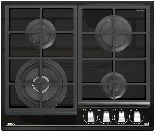 Фото товара: Teka GZC 64320 XBN NIGHT RIVER BLACK газовая поверхность