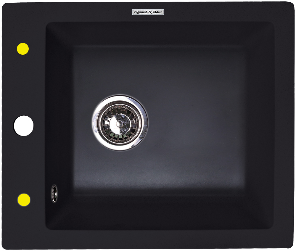 Фото товара: Zigmund & Shtain PLATZ 425, мойка, черный базальт