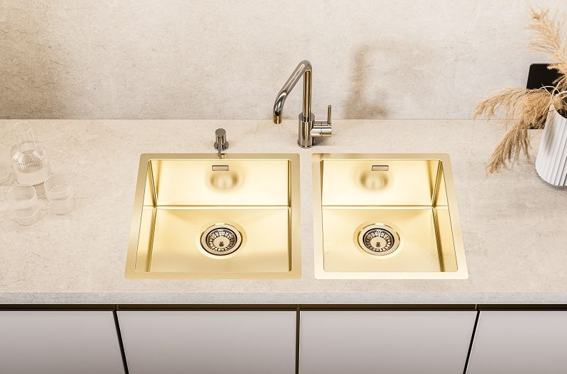 Детальное фото товара: ALVEUS QUADRIX MONARCH 20 COPPER, мойка, нерж сталь, медь (в компл. с выпуском без сифона)