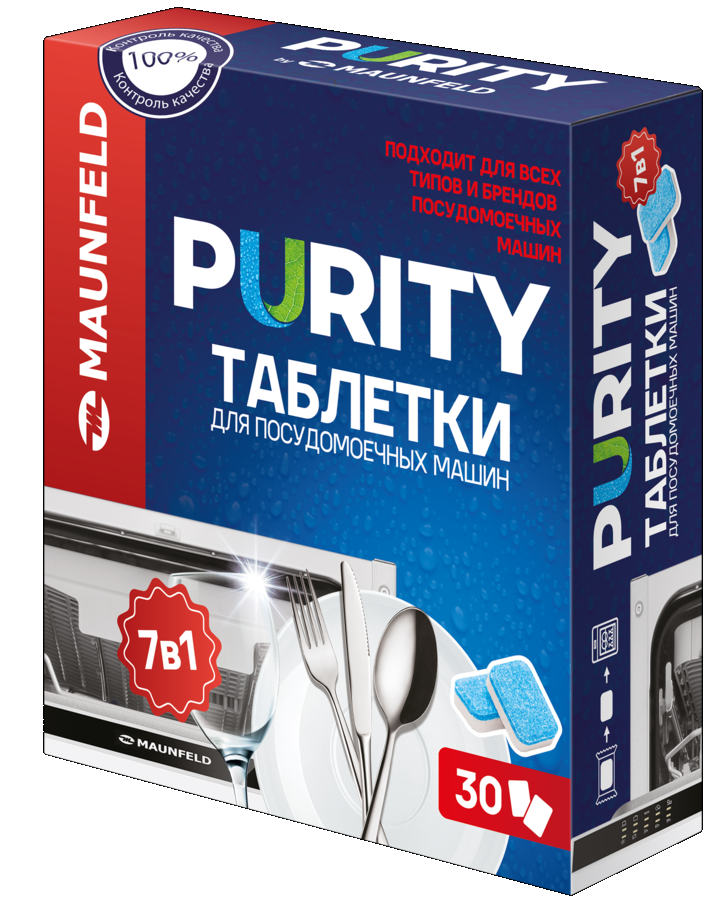 Фото товара: Maunfeld таблетки для посудомоечных машин MDT30PH