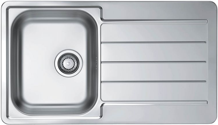 Фото товара: ALVEUS LINE MAX 20 SAT-90, мойка, нержавеющая сталь (в комплекте с сифоном 1130551)