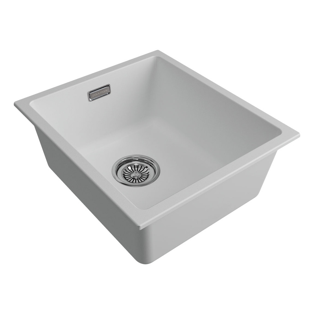 Детальное фото товара: Paulmark LUMI 41UNI, мойка, гранит, белый