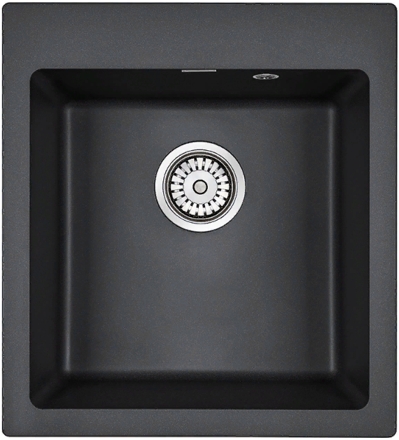 Детальное фото товара: Paulmark KANTE 45, мойка, гранит, черный