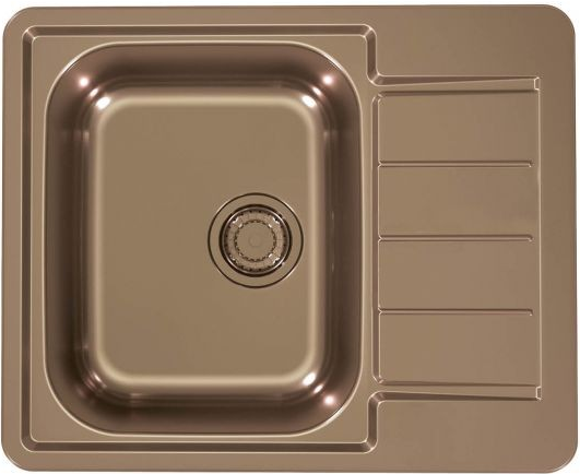 Фото товара: ALVEUS LINE MONARCH 110 COPPER, мойка, нерж.сталь, медь ( в комплекте с выпуском и сифоном)