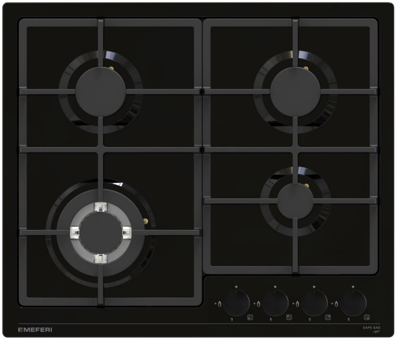 Фото товара: MEFERI MGH604BK LIGHT газовая поверхность