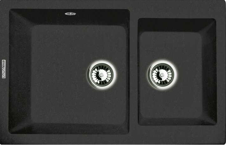 Фото товара: LAVA D.3 BASALT, мойка, гранит, черный