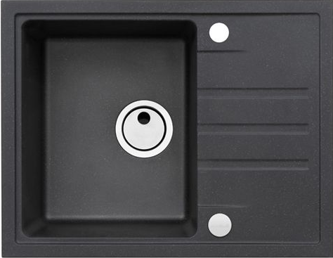 Фото товара: ALVEUS INTERMEZZO 30 GRANITAL CARBON - G91, мойка, гранит, черный (в комплекте с сифоном 1117292)