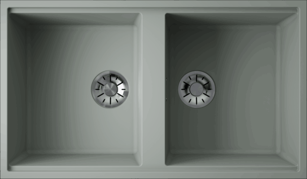 Фото товара: Omoikiri Kitagawa 83-2-U-WG, мойка, керамика, wind green