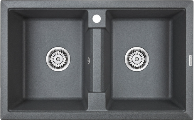 Детальное фото товара: Paulmark TANDEM 80/2, мойка, гранит, графит