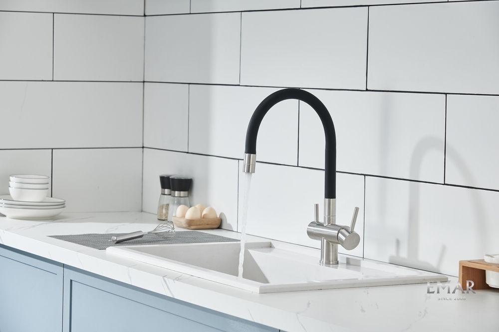 Детальное фото товара: Emar EC-3015, смеситель, сатин