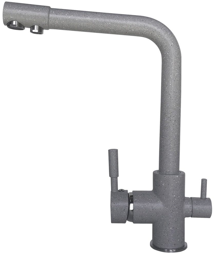 Фото товара: LEX Biferno Space Gray, смеситель, гранит