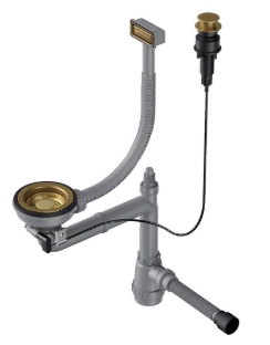 Omoikiri WK-1-AB-A Арматура для одночашевых моек, прямоуг перелив, кл.-авт, латунь Фото товара: Omoikiri WK-1-AB-A Арматура для одночашевых моек, прямоуг перелив, кл.-авт, латунь