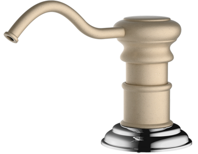 Omoikiri OM-01-CH, дозатор для моющего средства, шампань Детальное фото товара: Omoikiri OM-01-CH, дозатор для моющего средства, шампань