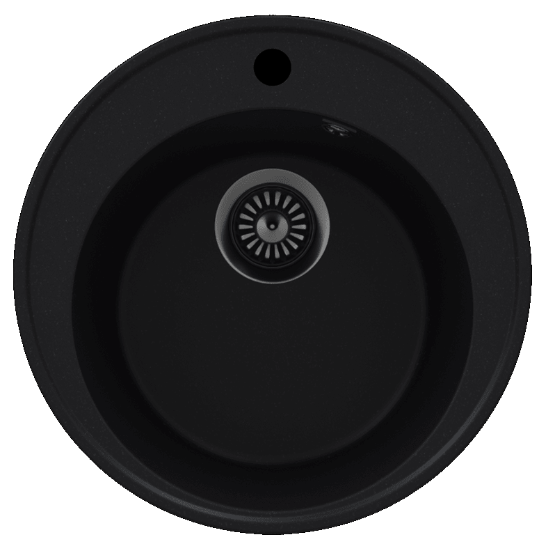 Фото товара: Maunfeld Medusa 485 MFQS-485B, мойка, гранит, черный