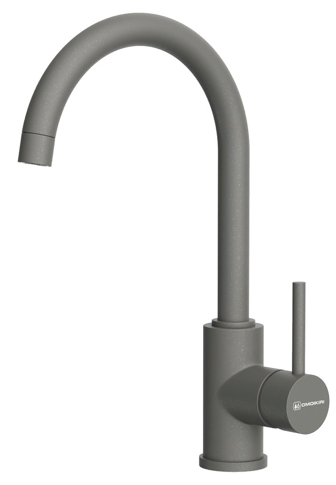 Фото товара: Omoikiri Shinagawa-P-PL, смеситель, гранит, платина