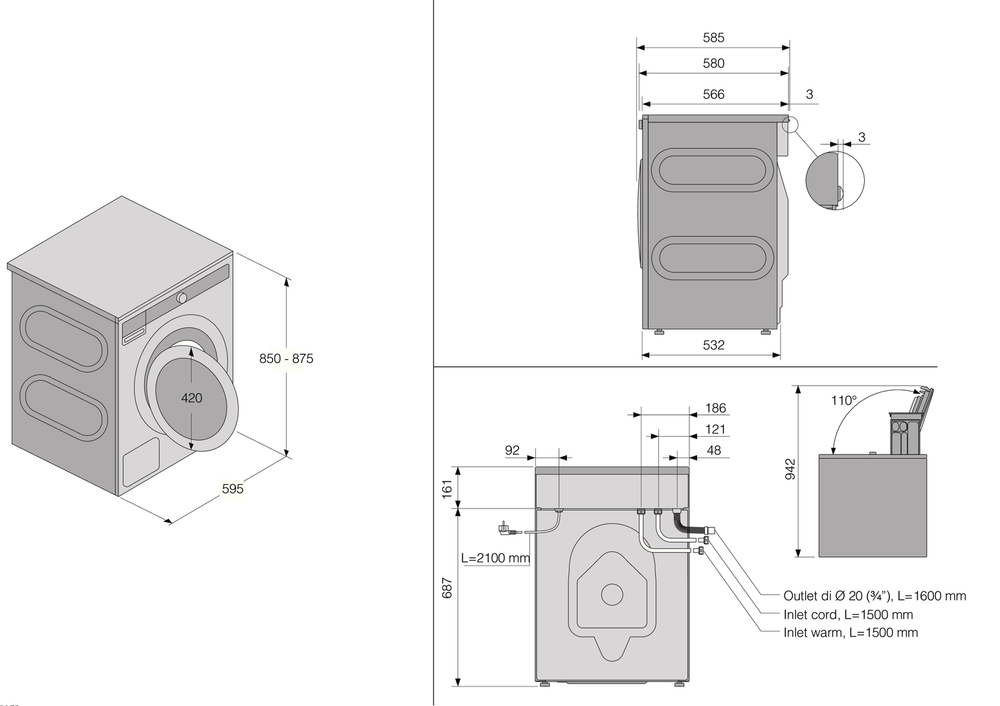 Детальное фото товара: ASKO W4096R.W/3