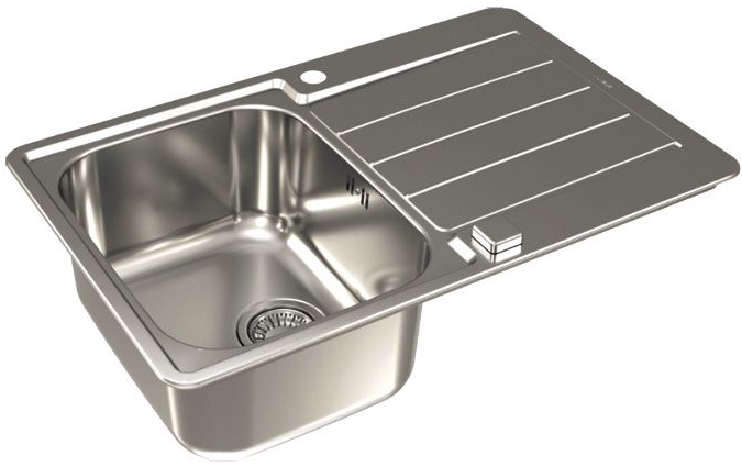 Детальное фото товара: ALVEUS LINE MAX 80 SAT-90, мойка, нержавеющая сталь (в комплекте с сифоном 1127251)