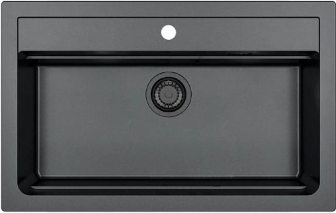 Фото товара: ALVEUS GRANITAL ATROX 40 CARBON - G91, мойка, гранит, черный (в комплекте с сифоном 1148149)