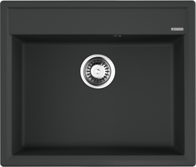 Omoikiri Daisen 60-BL, мойка, гранит, черный Детальное фото товара: Omoikiri Daisen 60-BL, мойка, гранит, черный