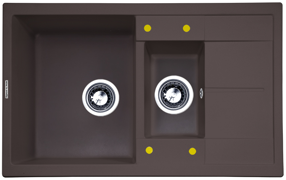 Фото товара: Zigmund & Shtain RECHTECK 780.2, мойка, швейцарский шоколад