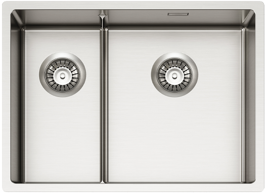Фото товара: ALVEUS NOX 90R BRS, мойка, нержавеющая сталь, правая (в комплекте с интегрированным сифоном)