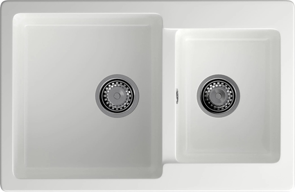 Детальное фото товара: GranFest PRACTIK GF-P-780 K, мойка, мрамор, иней