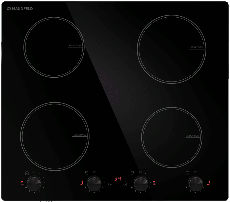 Фото товара: Maunfeld CVI594MBK2 индукционная поверхность