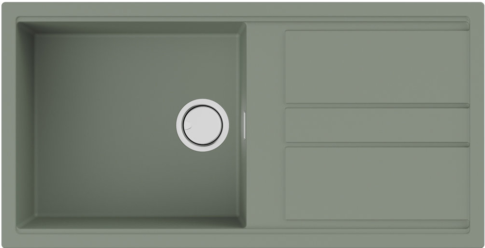 Фото товара: Omoikiri Kitagawa 100-WG, мойка, керамика, wind green