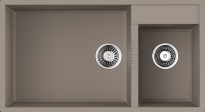 Фото товара: Omoikiri Tedori 85-2-U SA, мойка, гранит, бежевый