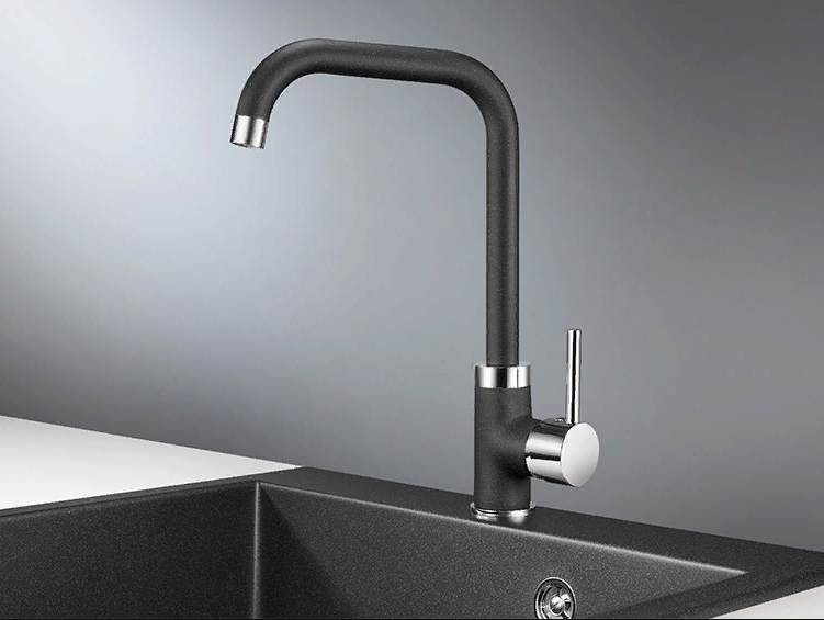 Фото товара: GRANULA 0041 смеситель, гранит, черный