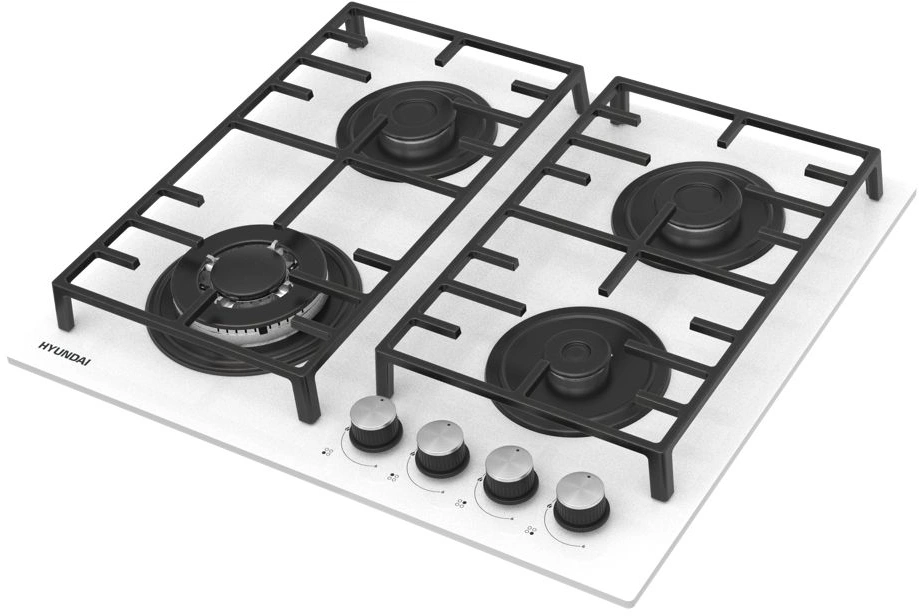 Фото товара: Hyundai HHG 6438 WG газовая поверхность