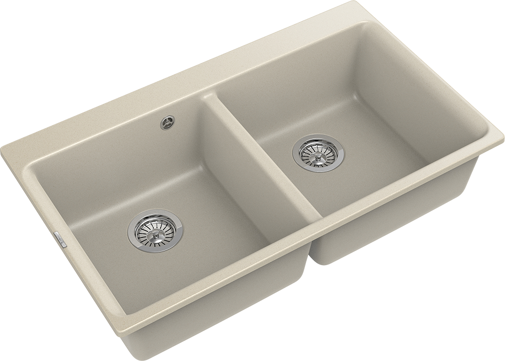 Детальное фото товара: Rivelato AXEL X-90-2D beige scuro, мойка, гранит, темно-бежевый
