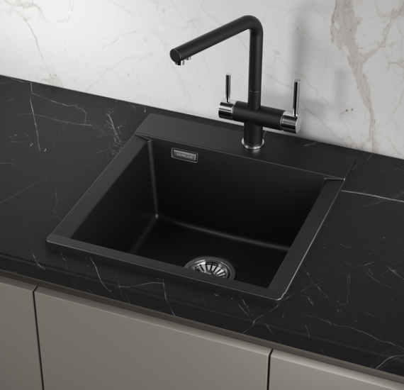 GRANULA ES-4701 мойка, гранит, турмалин Детальное фото товара: GRANULA ES-4701 мойка, гранит, турмалин