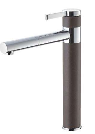 Фото товара: ALVEUS ZINA CHR - G03M, смеситель, гранит, коричневый