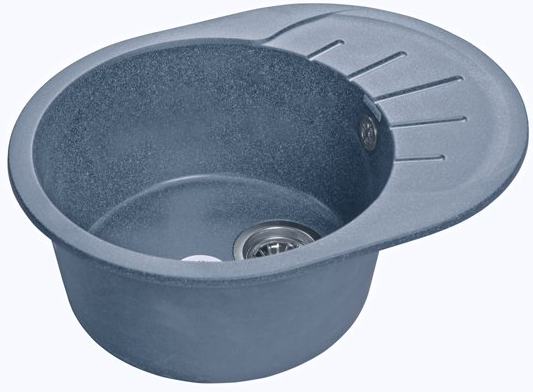 Фото товара: GranFest RONDO GF-R-580 L, мойка, мрамор, графит