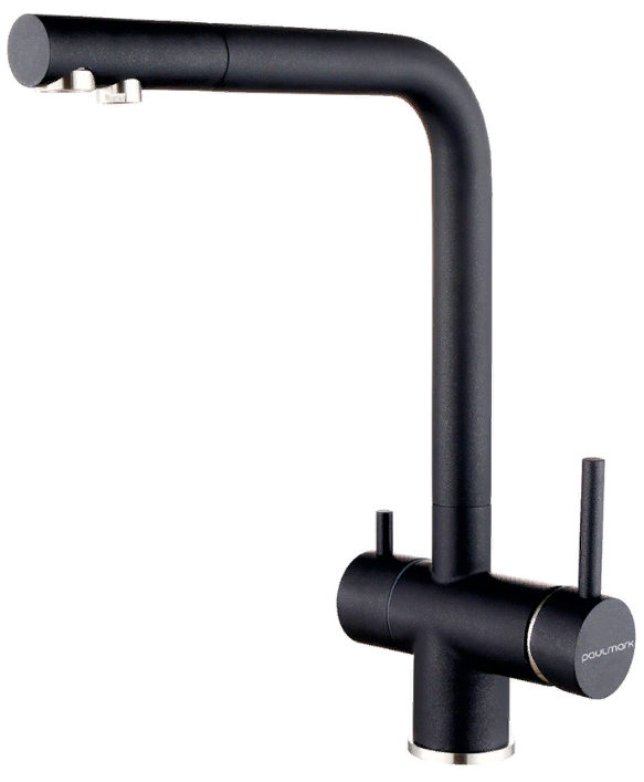 Фото товара: Paulmark SKALEN, смеситель, гранит, черный металлик