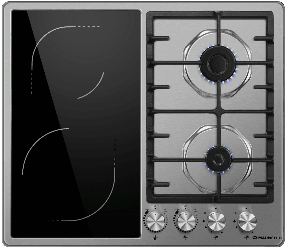 Фото товара: Maunfeld EEHS.642VC.3CS/KG комбинированная поверхность