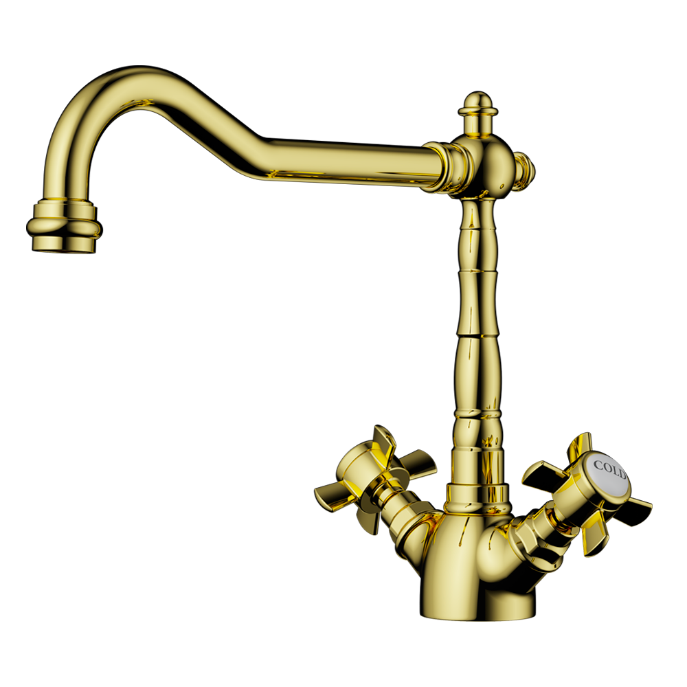 Фото товара: Omoikiri Tokigawa-G, смеситель, золото