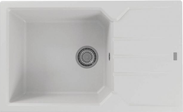 Фото товара: ALVEUS GRANITAL RECORD 40 G11 ARCTIC , мойка, гранит, белый (в комплекте с сифоном 1130548)