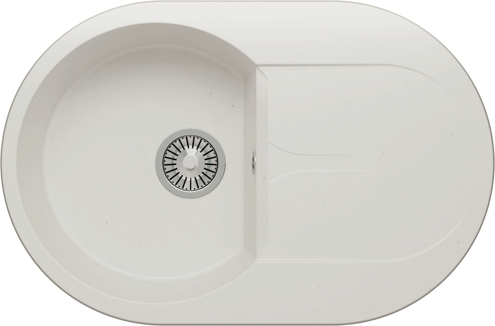 Фото товара: Polygran ATOL-760, мойка, мрамор, белый хлопок 37