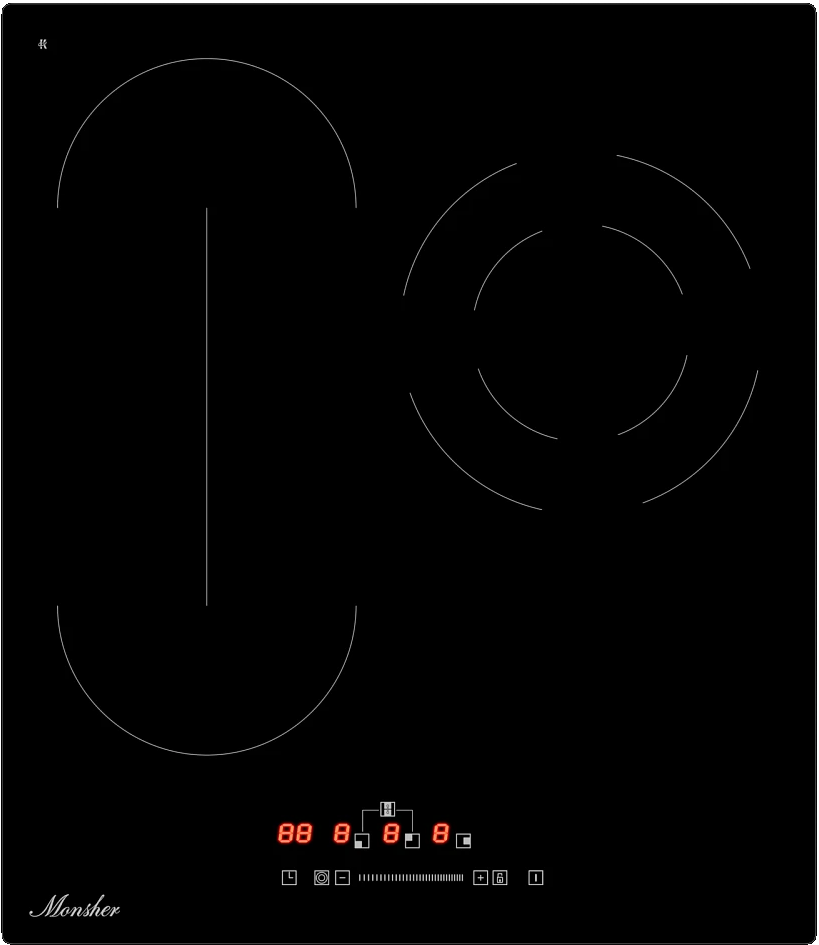 Детальное фото товара: Monsher MHE 45 стеклокерамическая поверхность