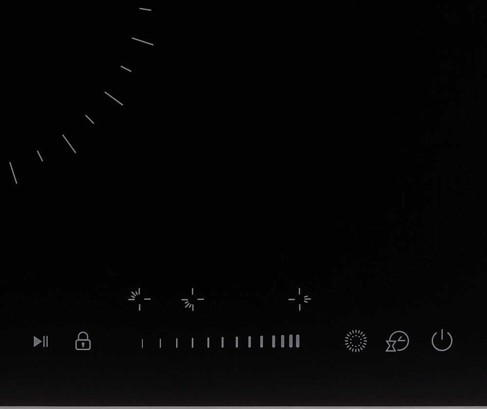 Детальное фото товара: Krona ZAUBER 45 BL 1DZTS стеклокерамическая поверхность