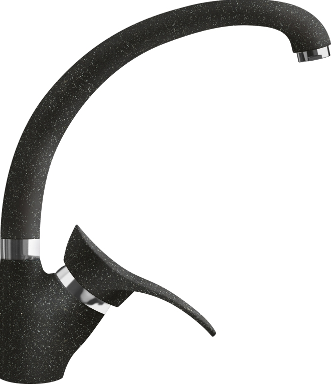 Фото товара: LAVA SG01 BASALT, смеситель, гранит, черный