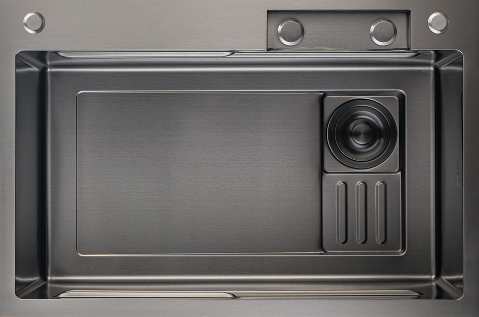 Фото товара: GranFest 7545 PVD, мойка, нержавеющая сталь, графит