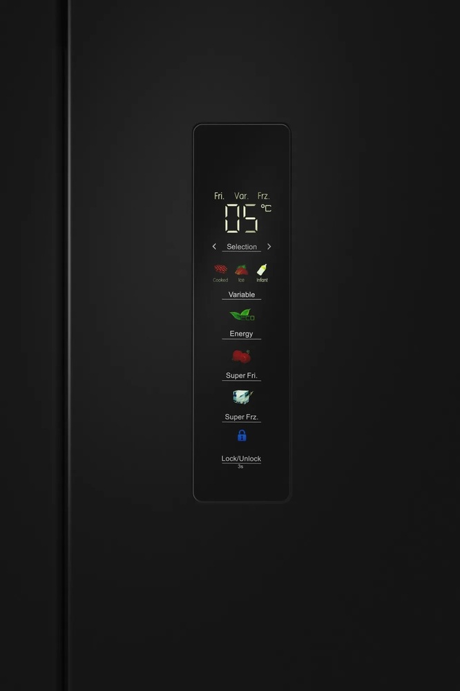Детальное фото товара: MEFERI MFR70BK TOTAL NO FROST CROSS DOOR ULTRA