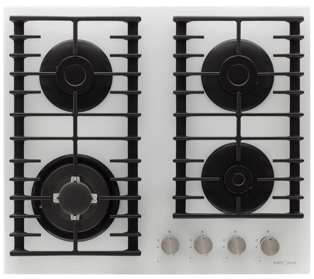 Фото товара: Krona HAGEL 60 WH W газовая поверхность