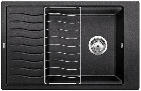 Фото товара: Blanco Elon XL 6S, мойка, гранит, антрацит с клапаном-автоматом